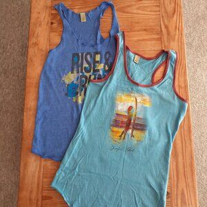 TONE IT UP TIU Old School Surfer Girl Rise & Run Tank Tops First Season!  Medium